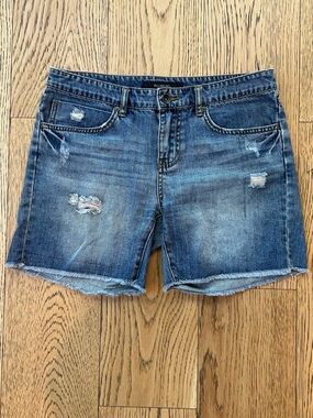 Billabong Distressed Blue Denim Jean Shorts Size 27